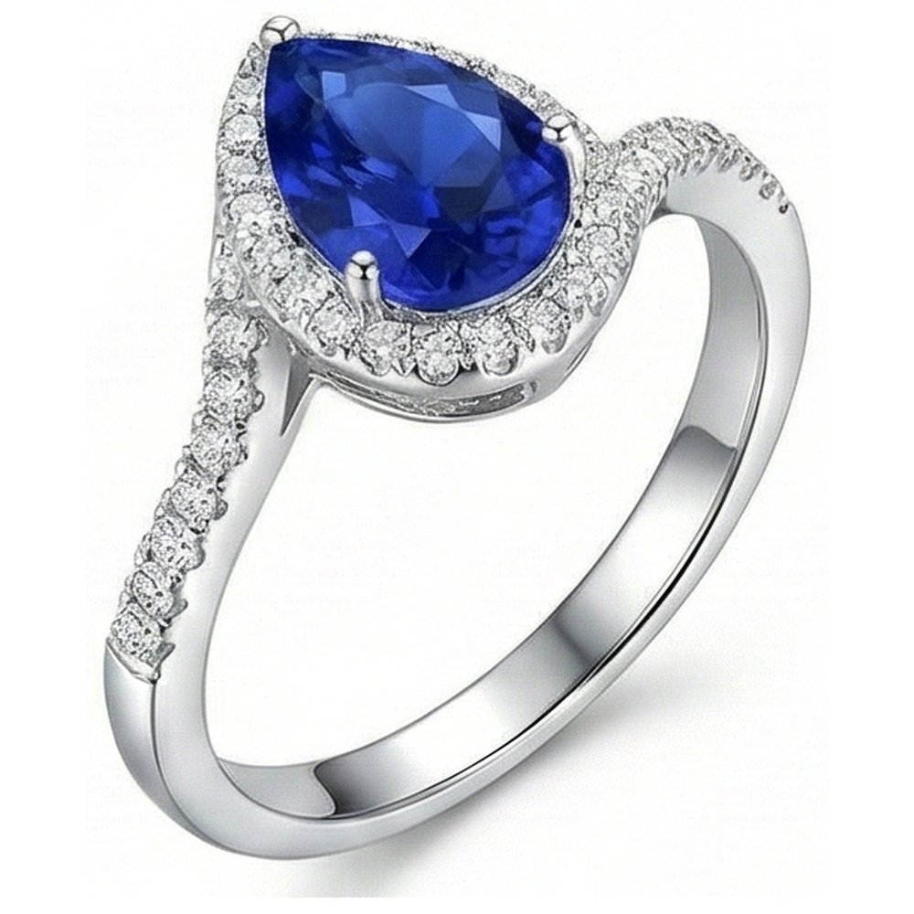vero round diamante 3.70carati anello vista frontale