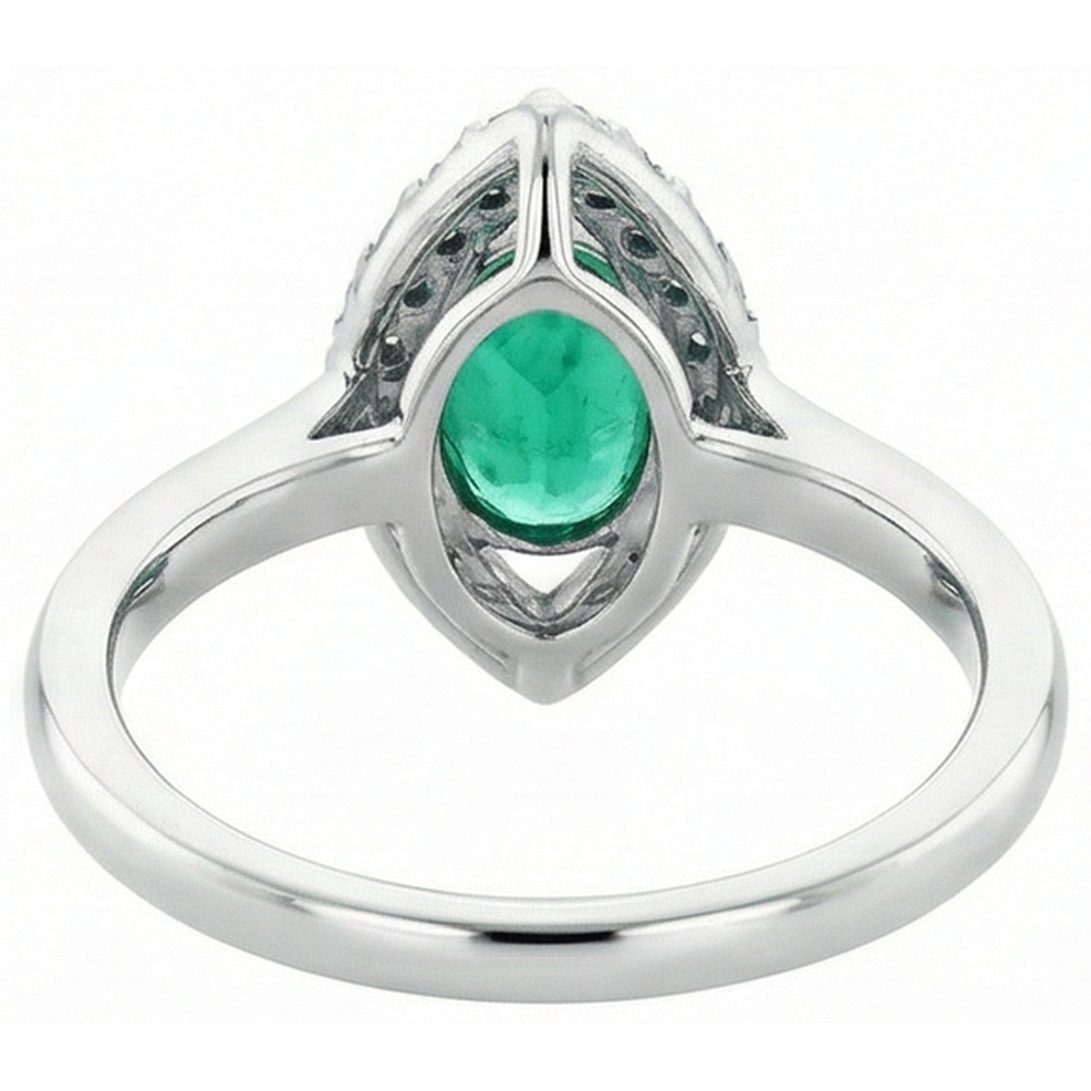 vero round diamante 3.75carati anello con accenti diamanti