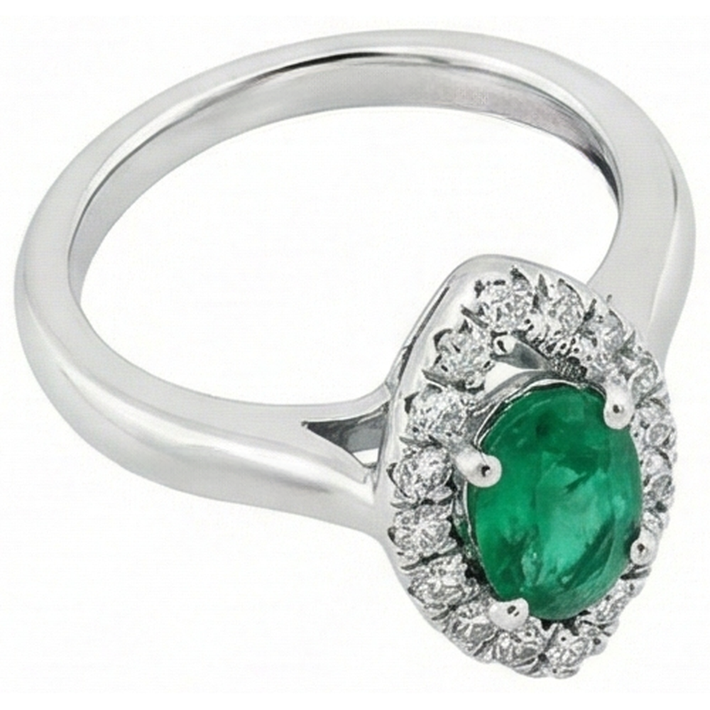 vero round diamante 3.75carati anello vista dall'alto
