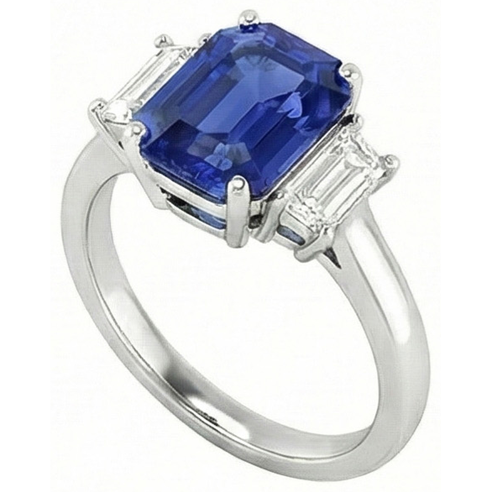 vero emerald diamante 2.50carati anello dettaglio ravvicinato