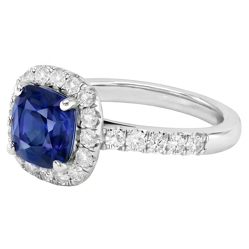 vero round diamante 3.50carati anello dettaglio ravvicinato