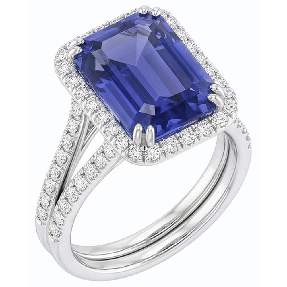 vero round diamante 4.50carati anello dettaglio ravvicinato