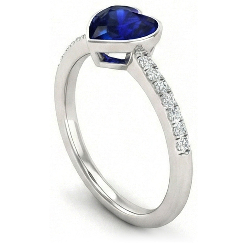 vero round diamante 2.50carati anello dettaglio ravvicinato