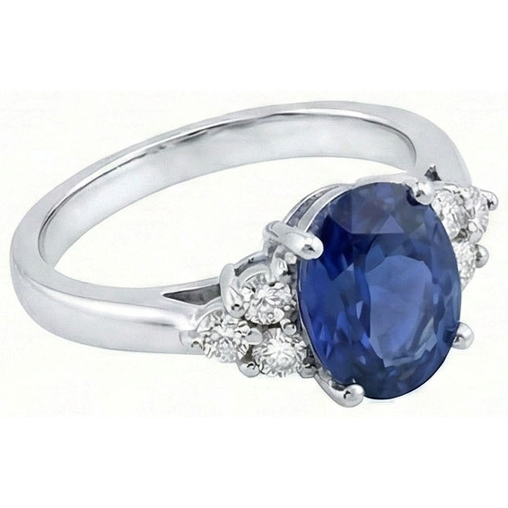 vero round diamante 3.40carati anello vista dall'alto