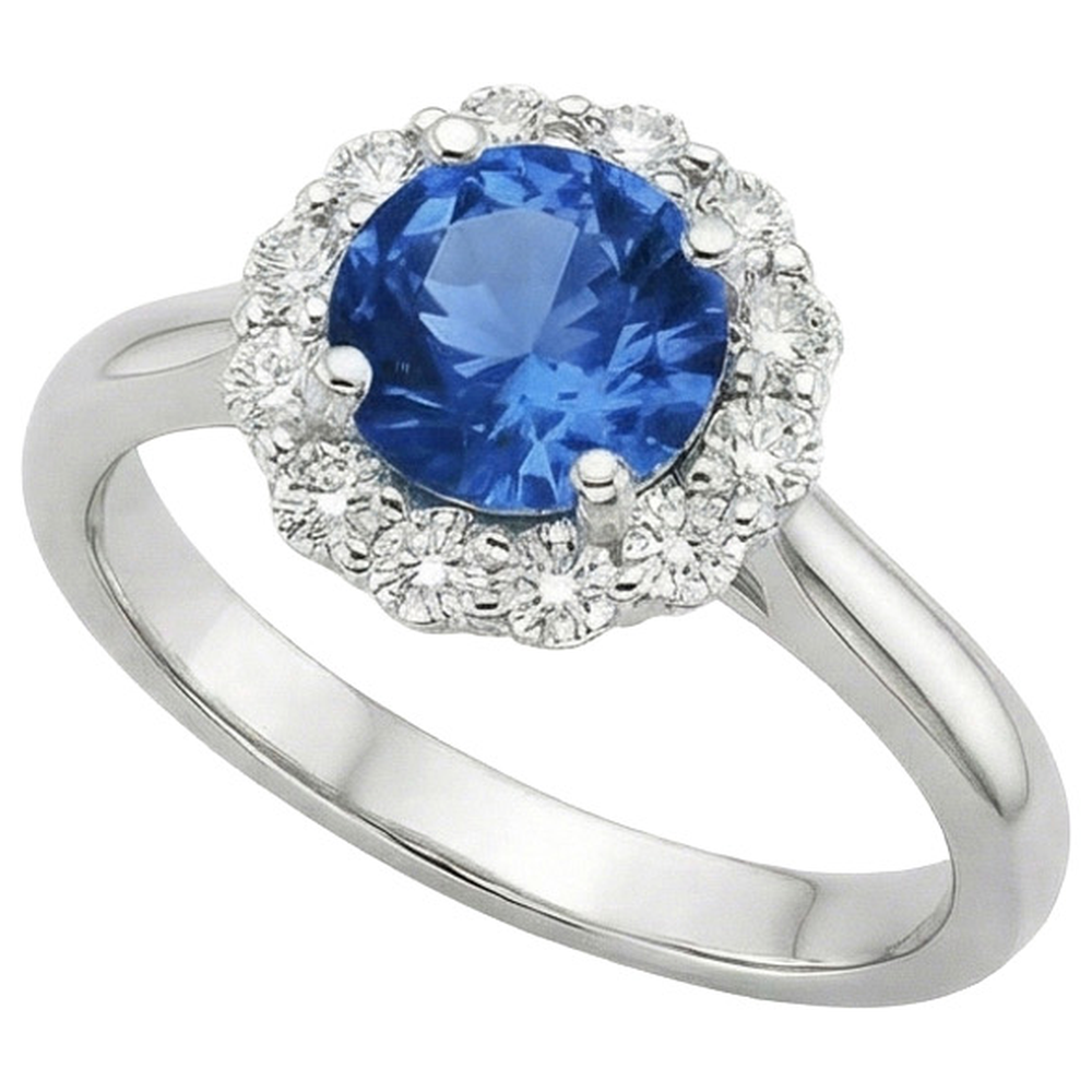 vero round diamante 3.35carati anello dettaglio ravvicinato