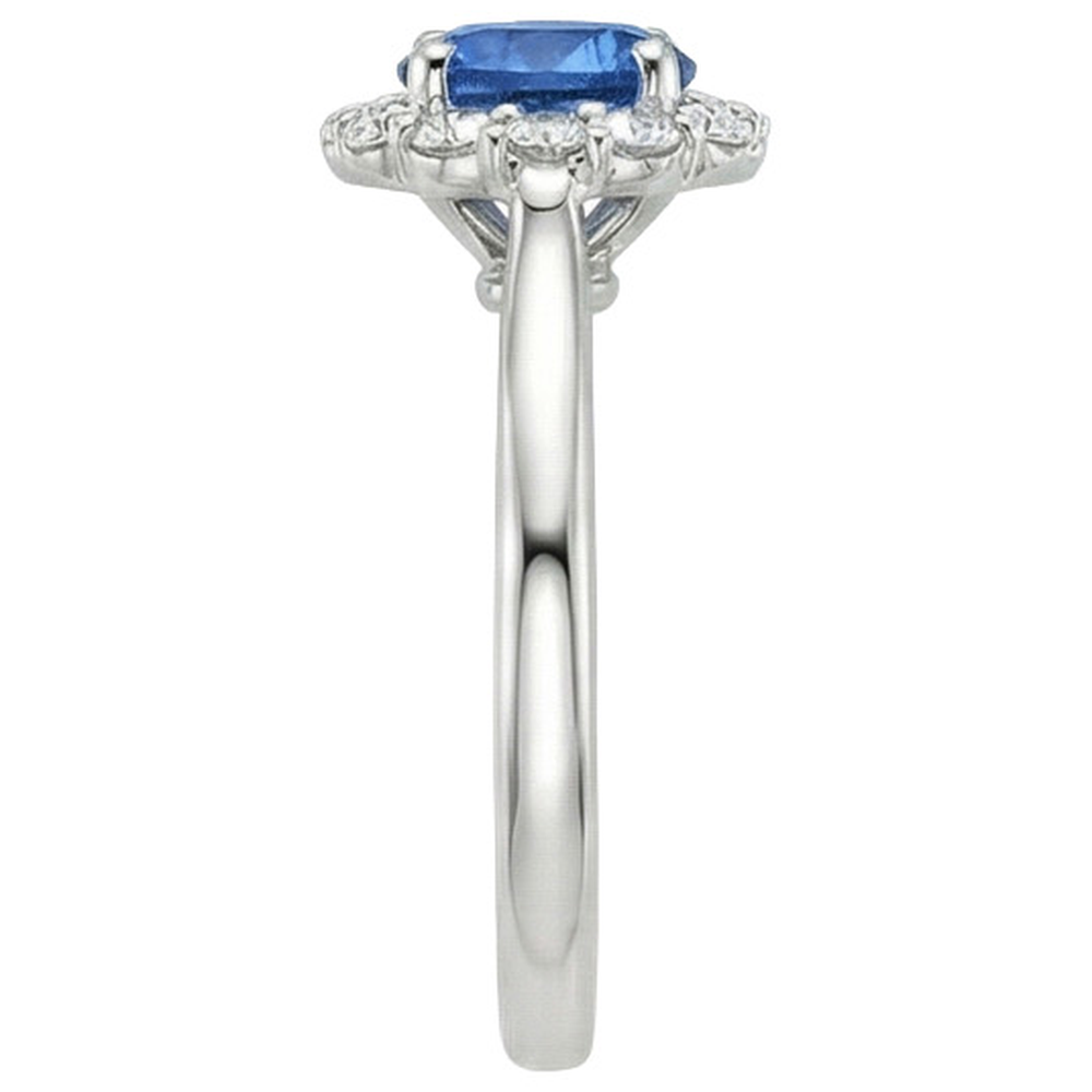 vero round diamante 3.35carati anello vista dall'alto