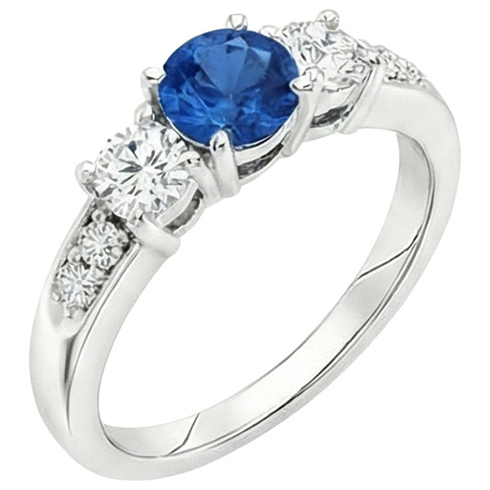 vero round diamante 3.40carati anello dettaglio ravvicinato