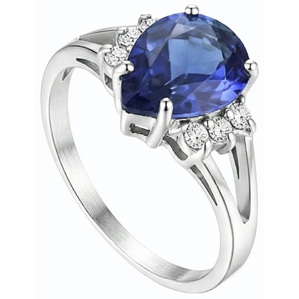 vero round diamante 3.50carati anello dettaglio ravvicinato