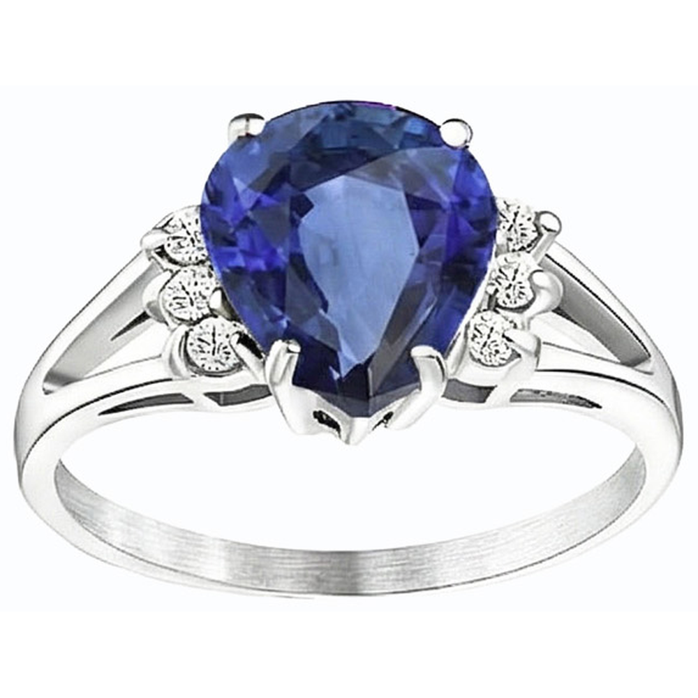 vero round diamante 3.50carati anello vista dall'alto