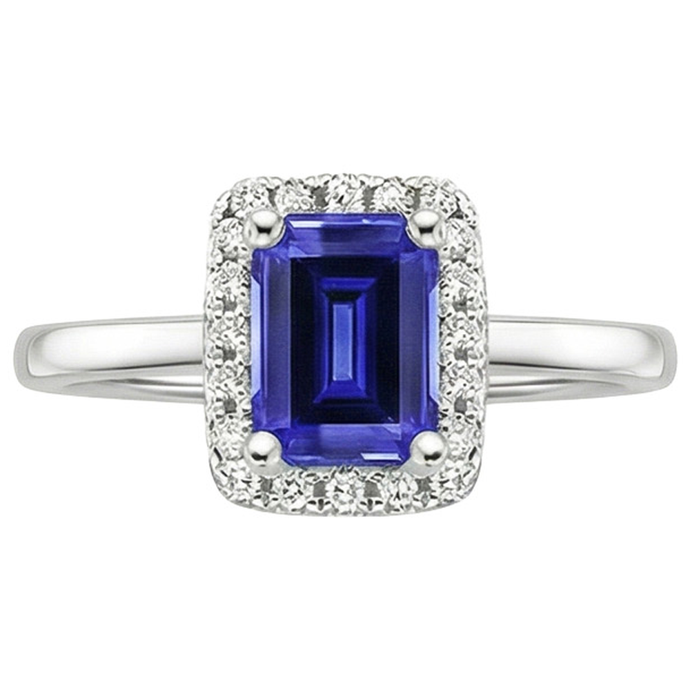 vero emerald diamante 4carati anello vista di profilo