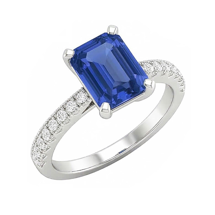 vero round diamante 3carati anello angolo laterale