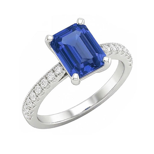vero round diamante 3carati anello angolo laterale