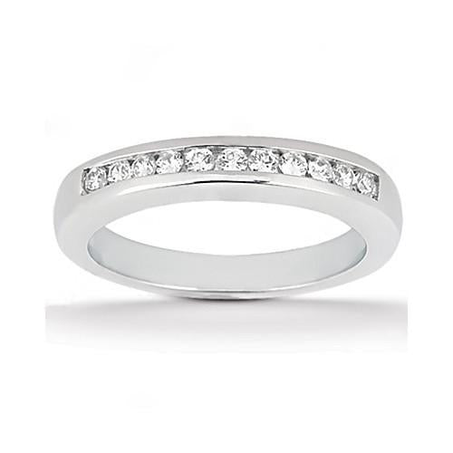 Anello di fidanzamento e fascia in oro bianco con diamanti incastonati 1.80 ct. - harrychadent.it