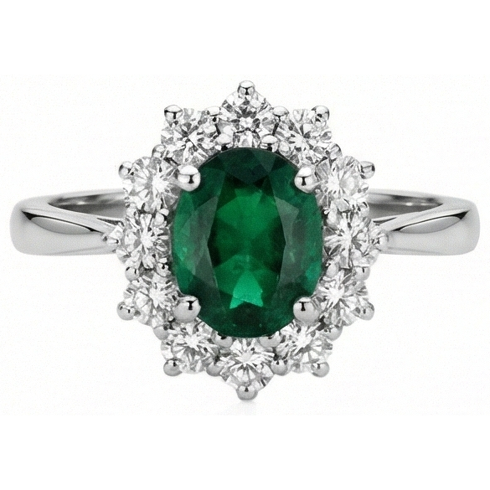 vero round diamante 5.25carati anello angolo laterale