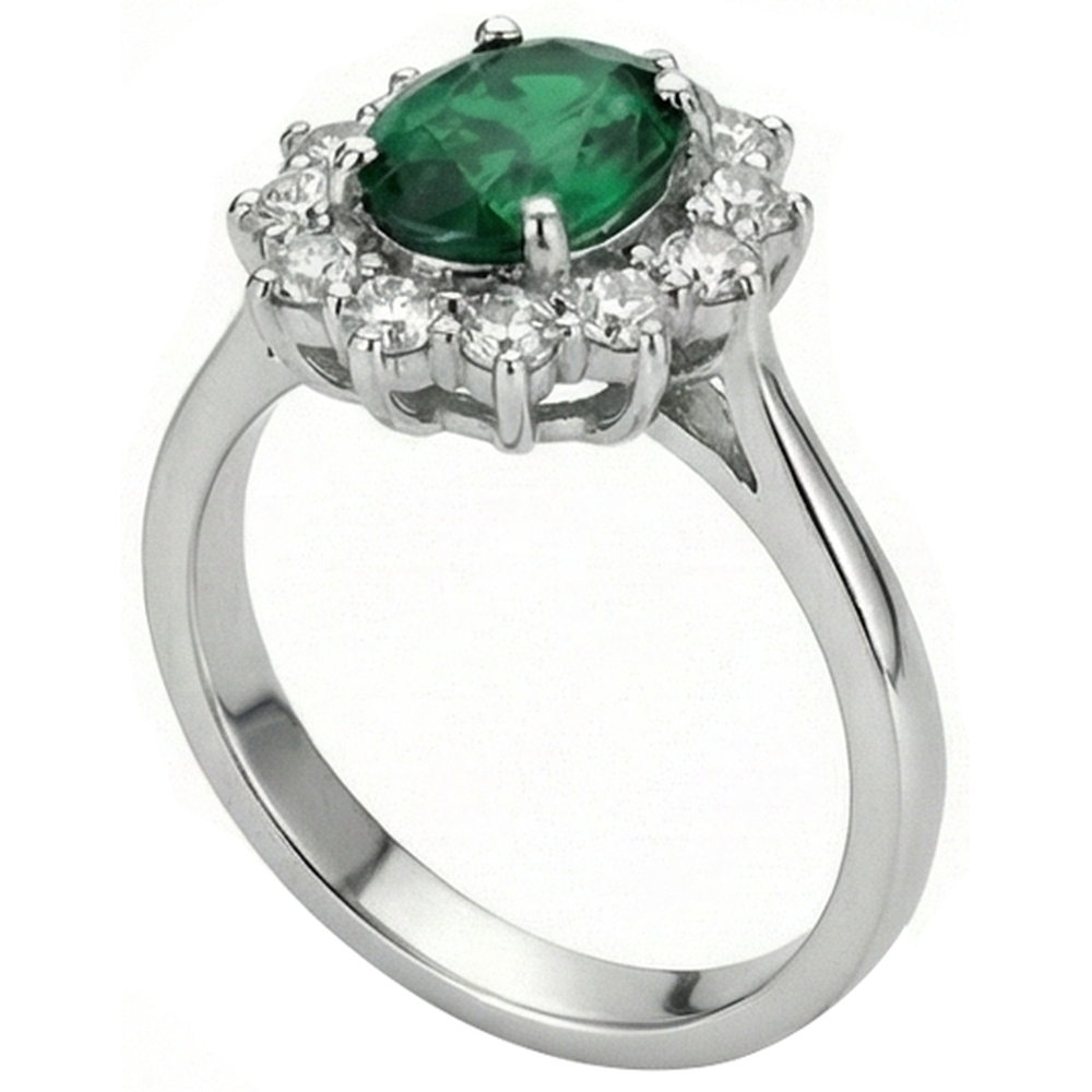 vero round diamante 5.25carati anello vista dall'alto