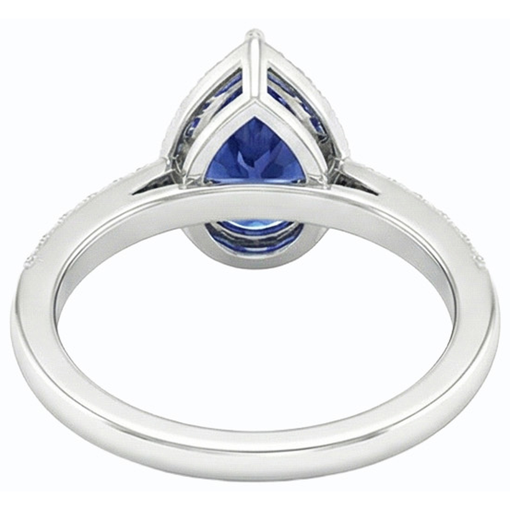 vero round diamante 3carati anello angolo laterale