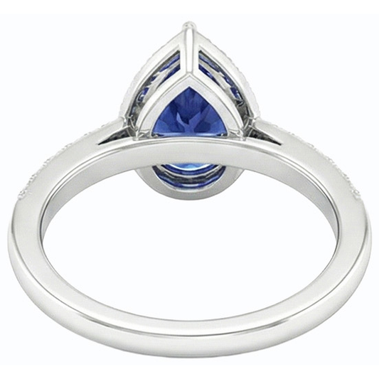 vero round diamante 3carati anello angolo laterale