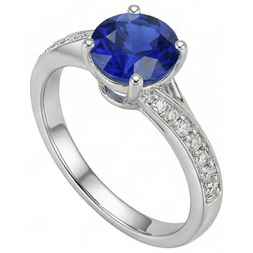 vero round diamante 3carati anello dettaglio ravvicinato