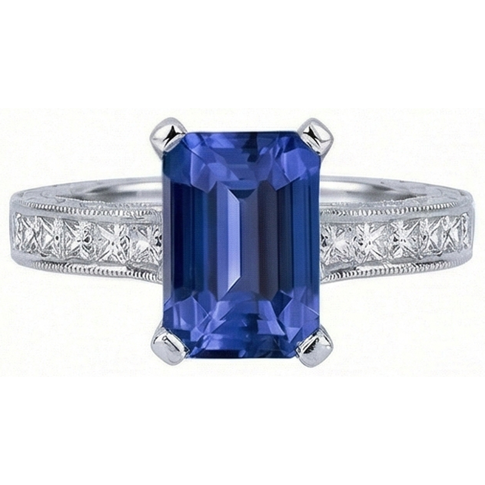 vero princess diamante 3.50carati anello dettaglio ravvicinato
