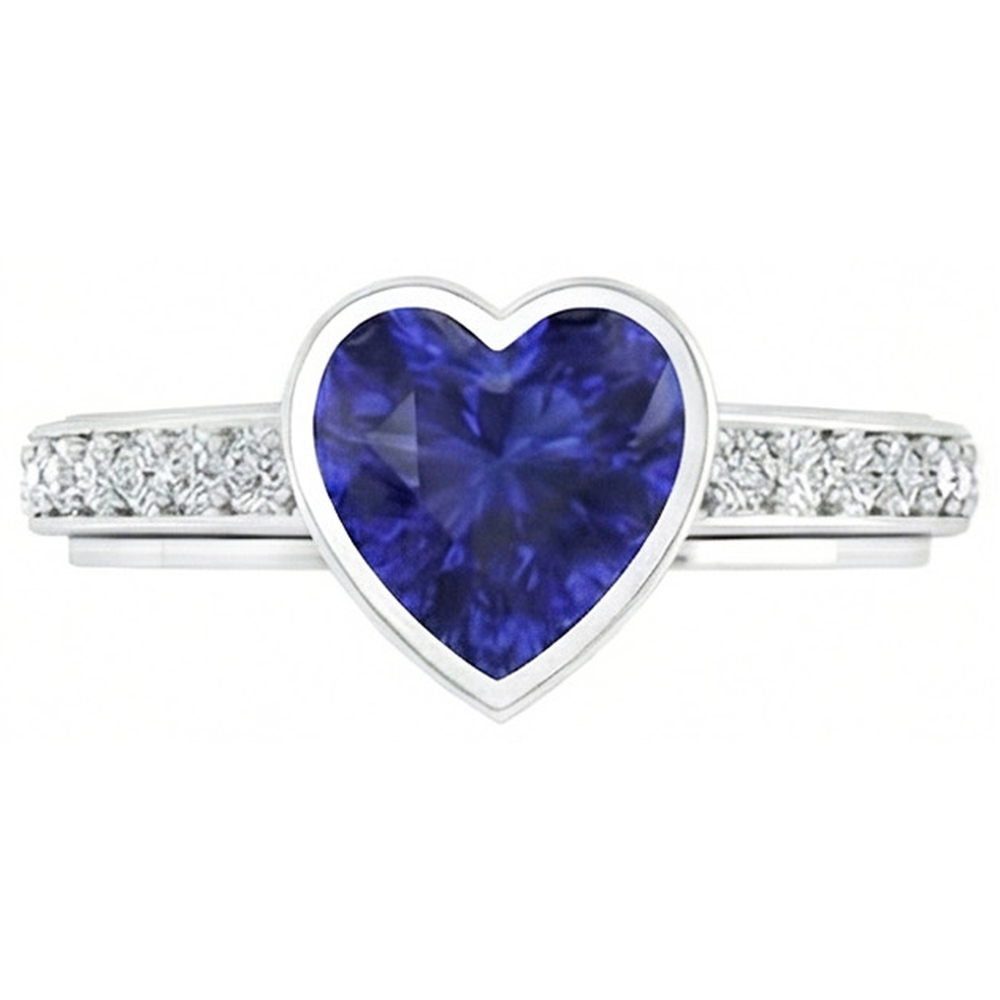 vero round diamante 3.50carati anello dettaglio ravvicinato