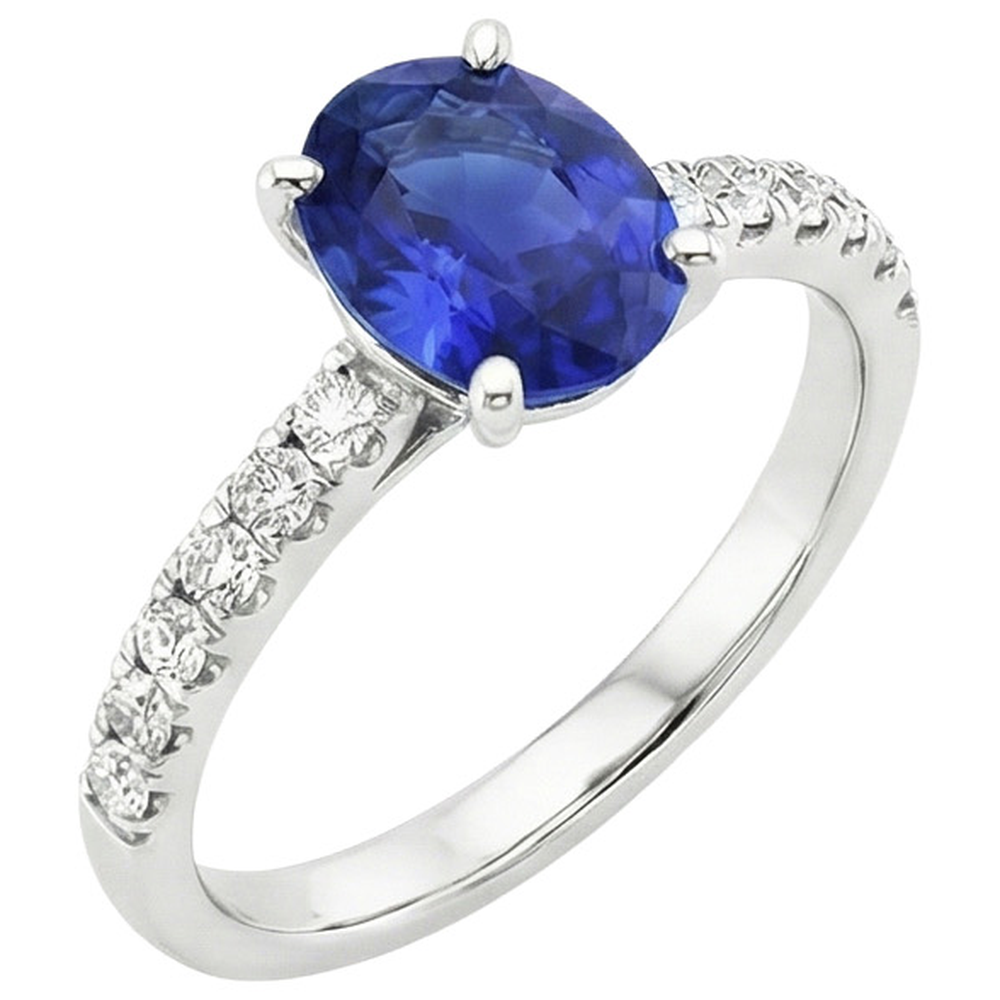vero round diamante 4.25carati anello angolo laterale