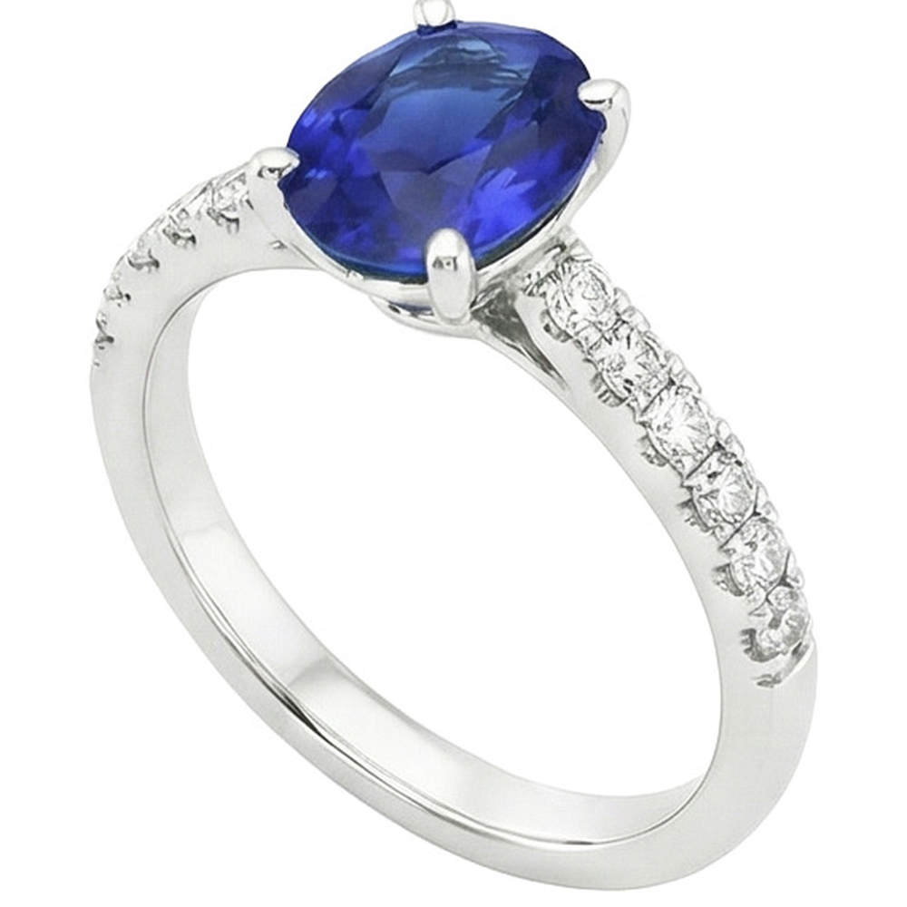 vero round diamante 4.25carati anello dettaglio ravvicinato