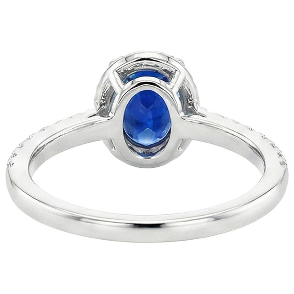 vero round diamante 6carati anello su bianco