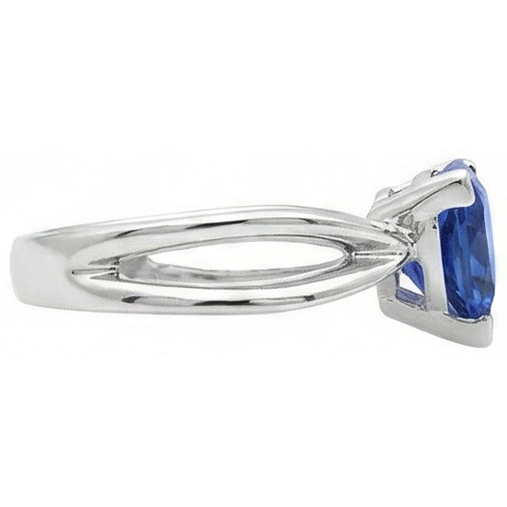 vero diamante anello vista di profilo