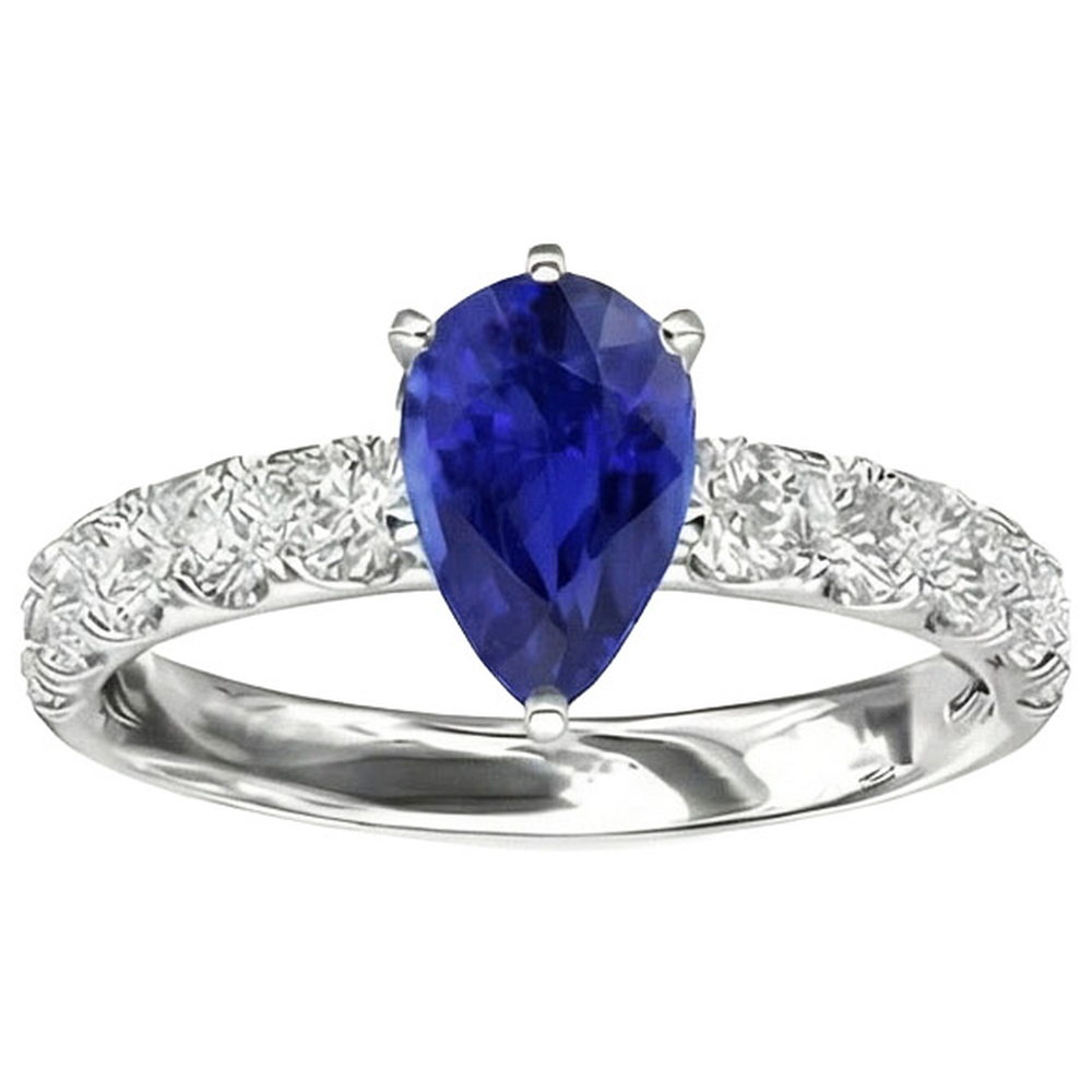 vero round diamante 4carati anello vista di profilo
