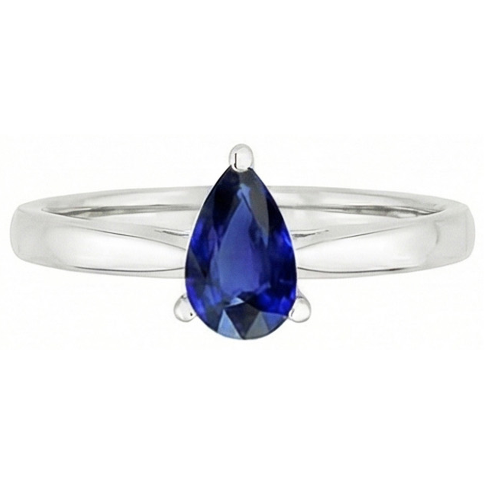 vero pear diamante 14carati anello angolo laterale