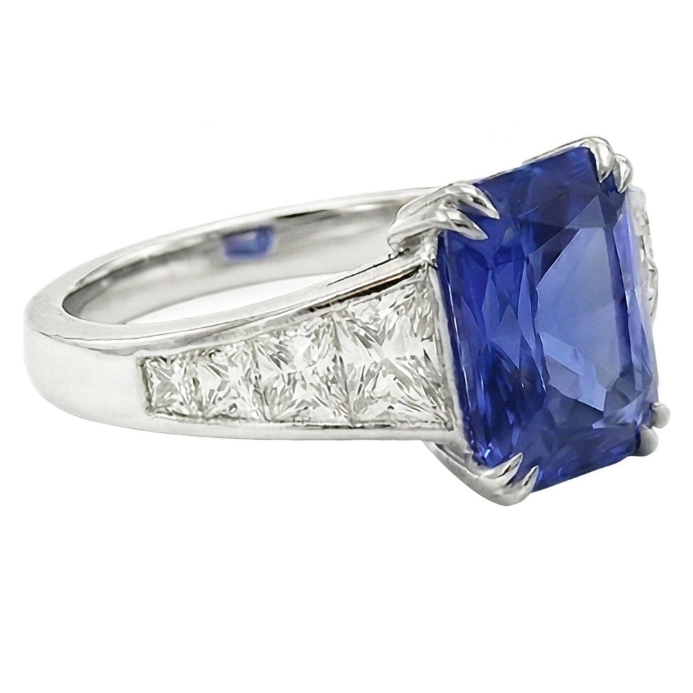 vero diamante 5carati anello dettaglio ravvicinato