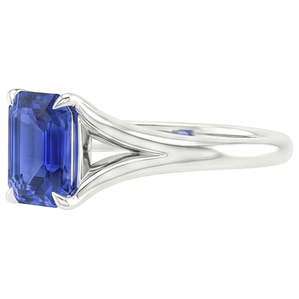 vero emerald diamante 3carati anello vista dall'alto