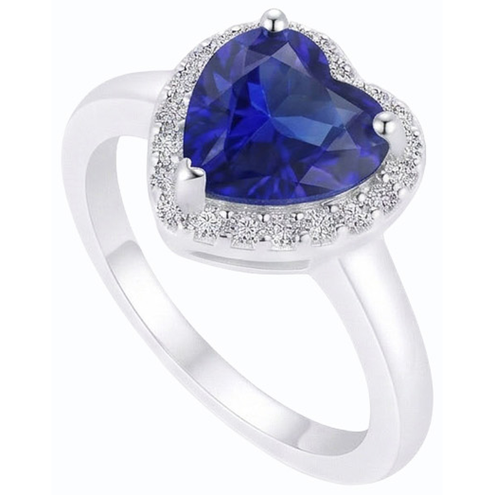 vero heart diamante 3carati anello angolo laterale