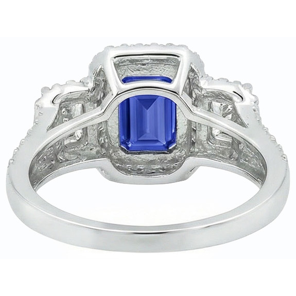 vero round diamante 3.50carati anello vista dall'alto