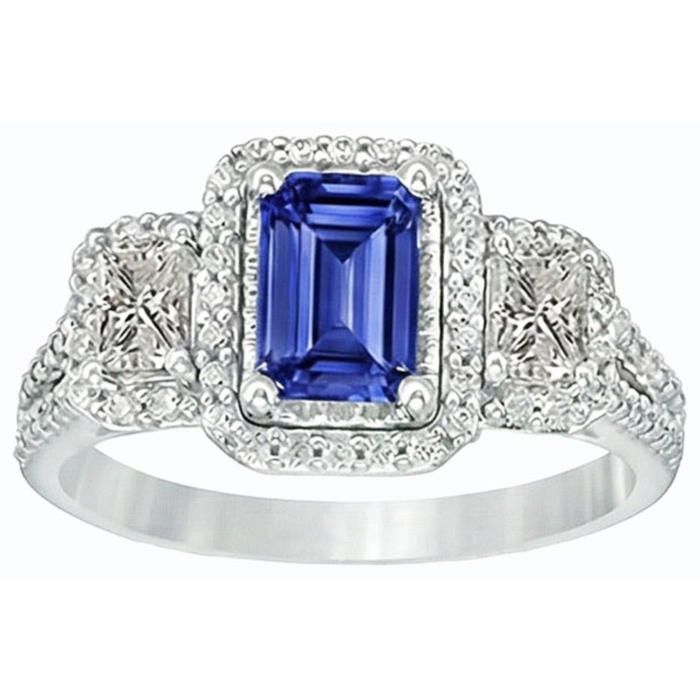 vero round diamante 3.50carati anello vista di profilo