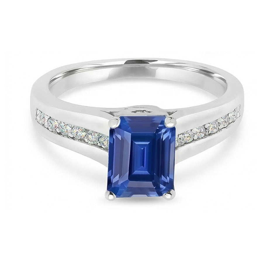 vero round diamante 2.50carati anello dettaglio ravvicinato