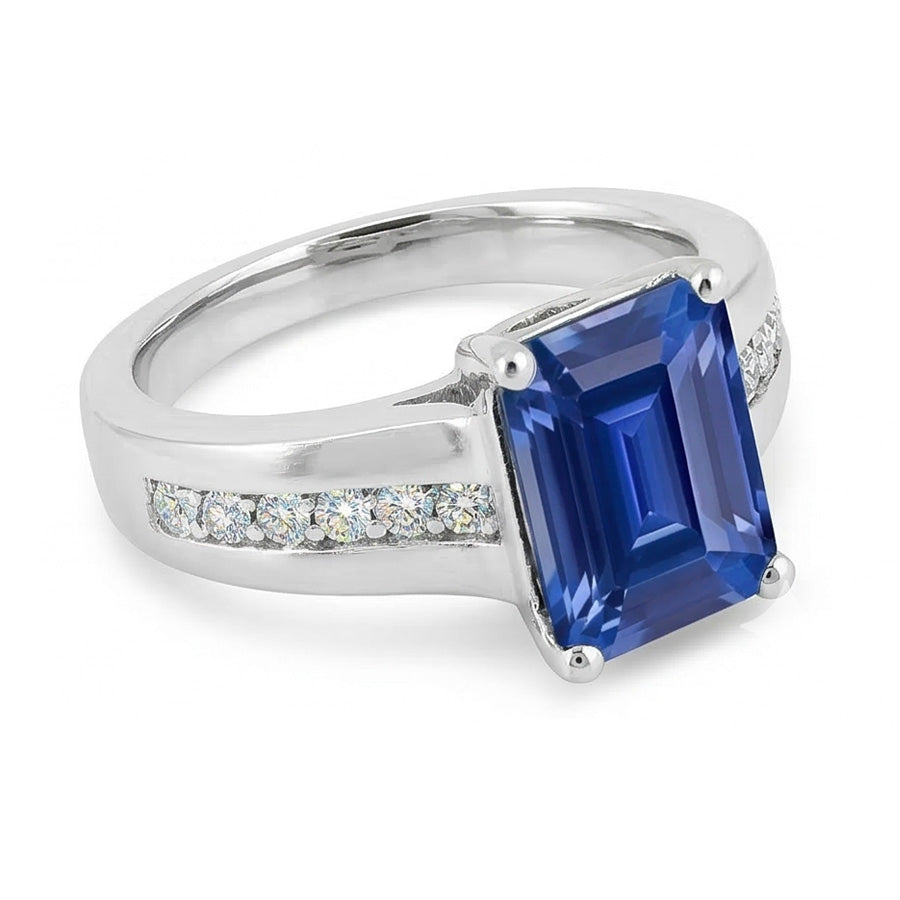 vero round diamante 2.50carati anello vista dall'alto