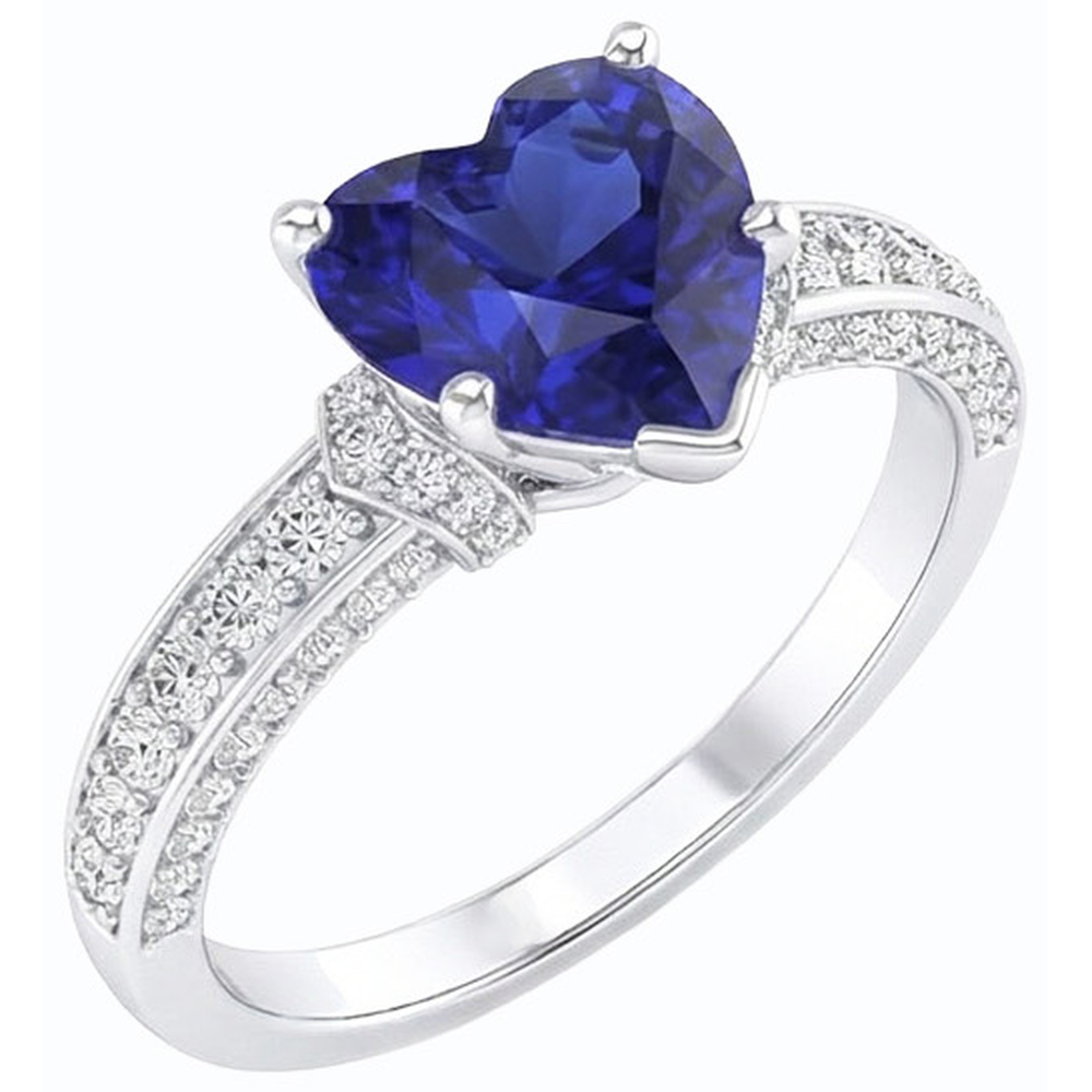 vero round diamante 3.50carati anello angolo laterale