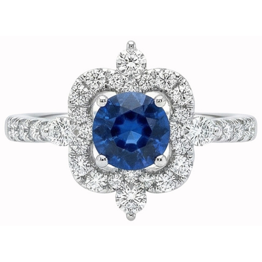 vero round diamante 4.30carati anello angolo laterale