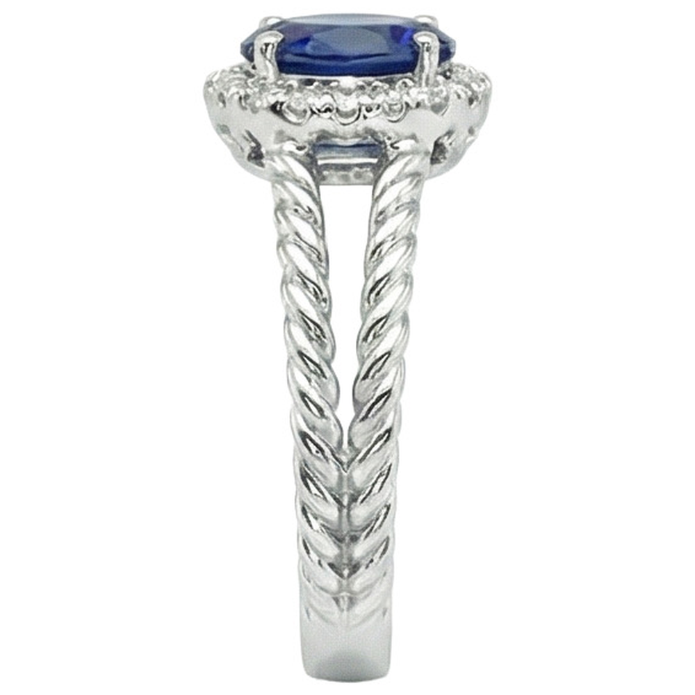 vero round diamante 1.55carati anello vista dall'alto