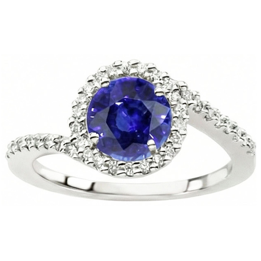 vero round diamante 2.50carati anello angolo laterale