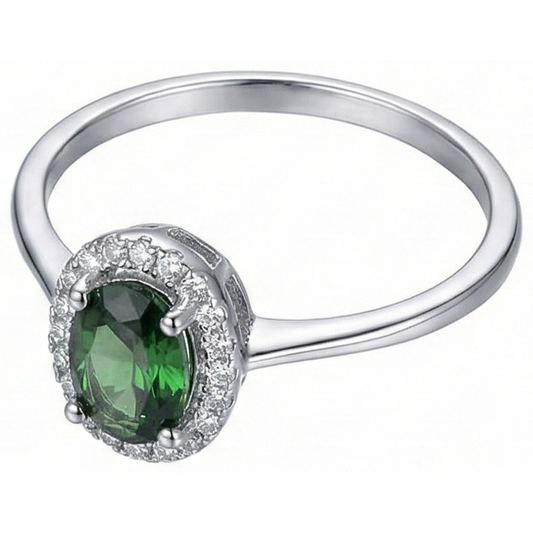 vero round diamante 3.2carati anello angolo laterale