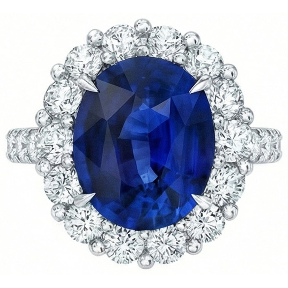 vero round diamante 6carati anello angolo laterale