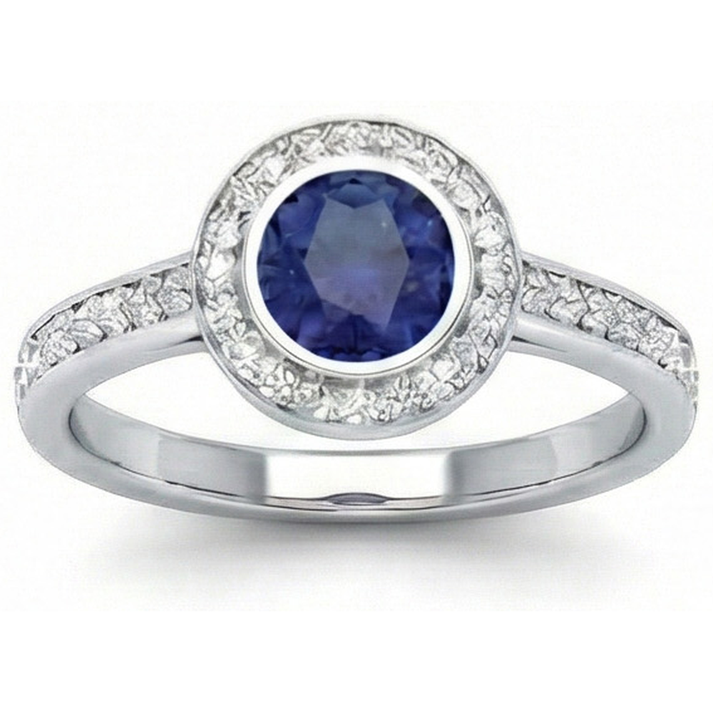 vero round diamante 3carati anello angolo laterale