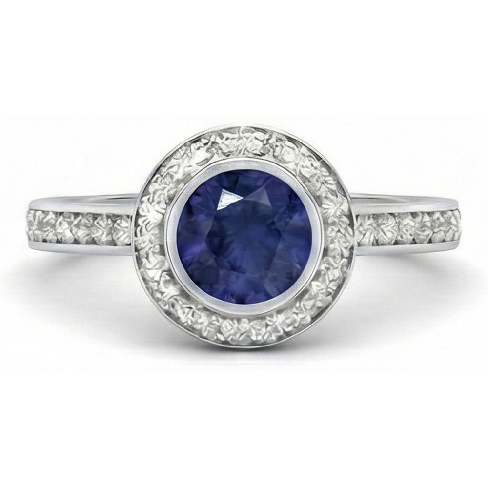 vero round diamante 3carati anello dettaglio ravvicinato