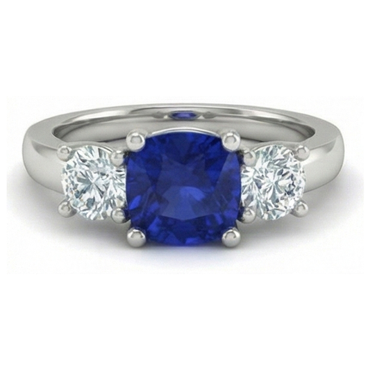 vero round diamante 2.25carati anello angolo laterale