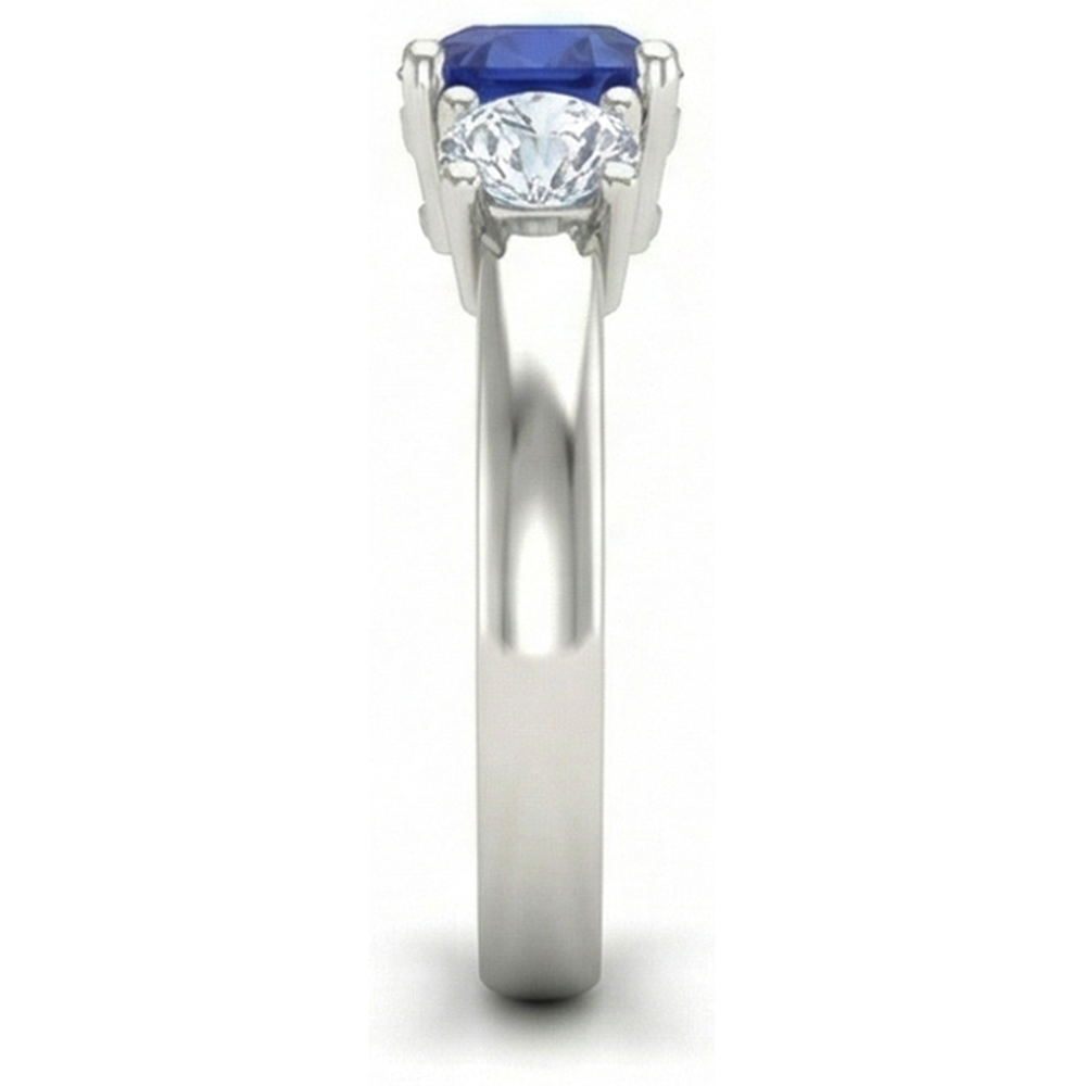 vero round diamante 2.25carati anello dettaglio ravvicinato