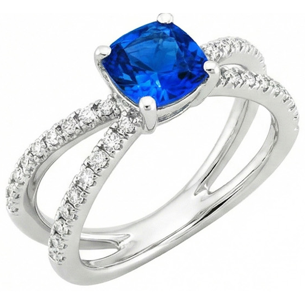 vero round diamante 2.50carati anello vista dall'alto