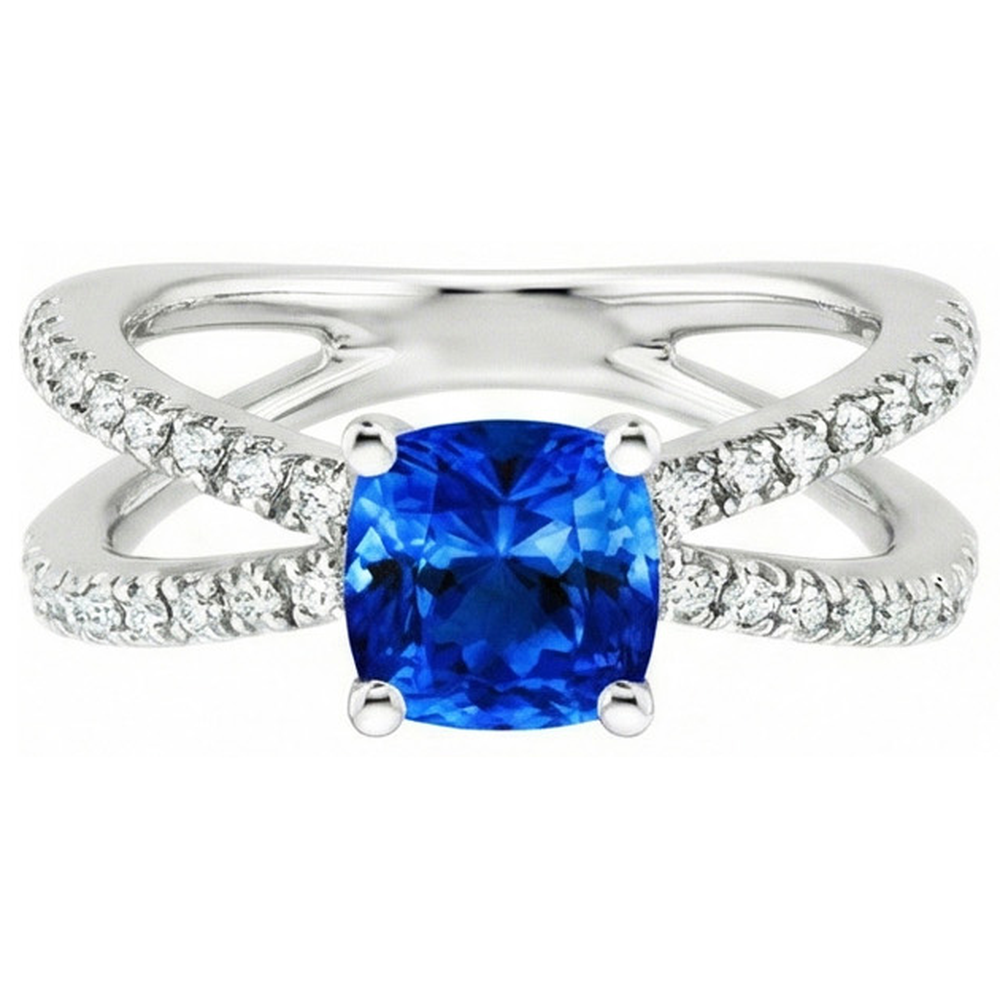 vero round diamante 2.50carati anello dettaglio ravvicinato