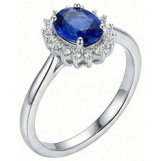 vero round diamante 2carati anello vista frontale